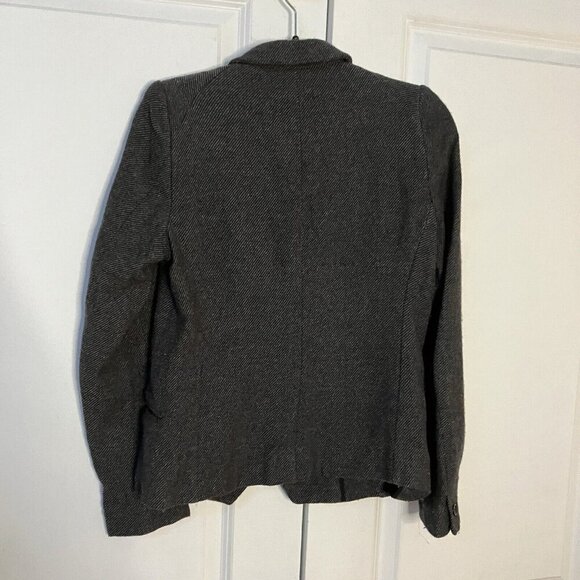 Etoile Isabel Marant Blazer Womens 0 Wool Blend Tweed Black Gray - Picture 4 of 8